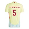 Original Fußballtrikot Spanien Robin Le Normand 5 Auswärtstrikot EURO 2024 Für Herren